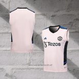 Manchester United Training Shirt Without Sleeves 2023-2024 Rosa