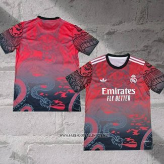 Real Madrid Dragon Shirt 2024-2025 Red Thailand