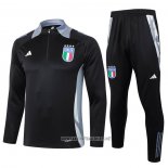 Sweatshirt Tracksuit Italy Kid 2024-2025 Black