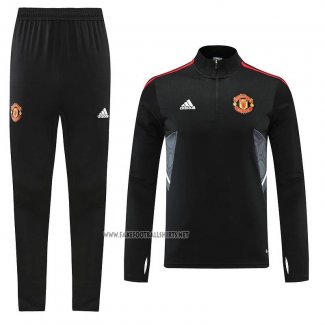 Sweatshirt Tracksuit Manchester United 2022-2023 Black