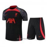 Tracksuit Liverpool Short Sleeve 2022-2023 Black - Shorts