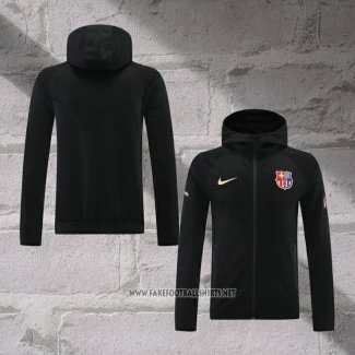 Chaqueta con Capucha del Barcelona 2024-2025 Black