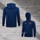 Chaqueta con Capucha del Manchester United 2023-2024 Blue