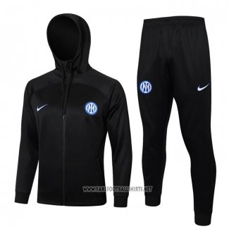 Hooded Tracksuit Inter Milan Kid 2024-2025 Black