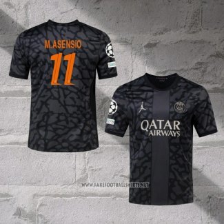 Paris Saint-Germain Player M.Asensio Third Shirt 2023-2024