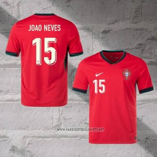 Portugal Player Joao Neves Home Shirt 2024