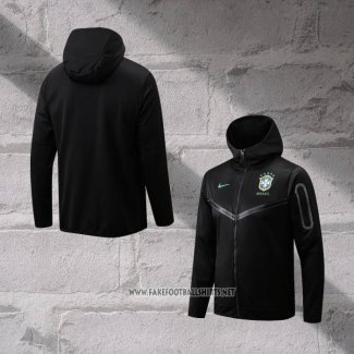 Chaqueta con Capucha del Brazil 2022-2023 Black