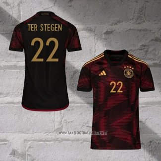 Germany Player Ter Stegen Away Shirt 2022