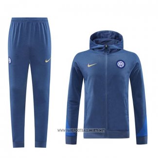 Hooded Tracksuit Inter Milan 2024-2025 Blue