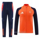 Jacket Tracksuit Manchester United 2024-2025 Orange