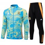 Jacket Tracksuit Real Madrid Dragon 2024-2025 Blue