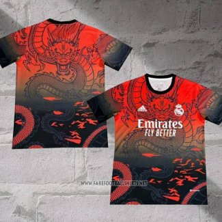 Real Madrid Dragon Shirt 2024-2025 Red Thailand