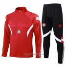 Sweatshirt Tracksuit Bayern Munich Kid 2024-2025 Red