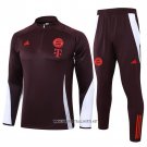 Sweatshirt Tracksuit Bayern Munich Kid 2024-2025 Red