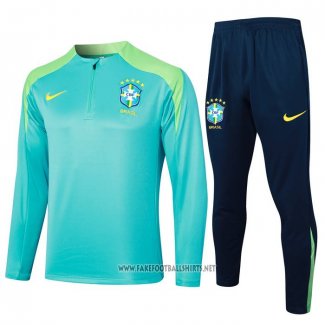 Sweatshirt Tracksuit Brazil 2024-2025 Green