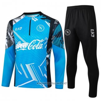 Sweatshirt Tracksuit Napoli 2024-2025 Blue