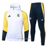 Sweatshirt Tracksuit Real Madrid 2024-2025 White Yellow