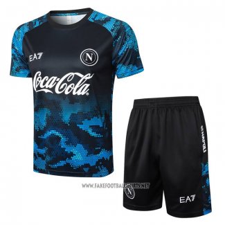 Tracksuit Napoli Short Sleeve 2024-2025 Blue - Shorts