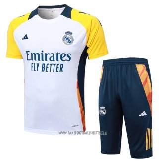 Tracksuit Real Madrid Short Sleeve 2024-2025 White - Shorts