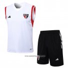 Tracksuit Sao Paulo Without Sleeves 2023-2024 White