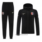 Hooded Tracksuit Barcelona 2024-2025 Black