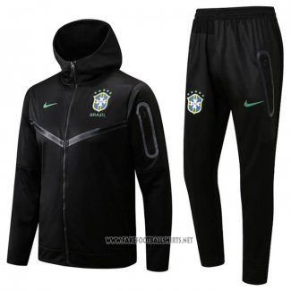 Hooded Tracksuit Brazil 2022-2023 Black