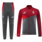 Jacket Tracksuit AC Milan 2024-2025 Red Grey