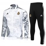 Jacket Tracksuit Real Madrid Dragon 2024-2025 White