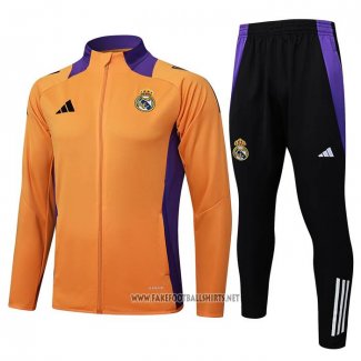 Jacket Tracksuit Real Madrid Kid 2024-2025 Orange