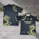 Real Madrid Dragon Shirt 2024-2025 Black Gold Thailand