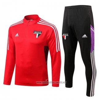 Sweatshirt Tracksuit Sao Paulo 2022-2023 Red