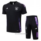Tracksuit Germany Short Sleeve 2024-2025 Black - Shorts