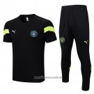 Tracksuit Manchester City Short Sleeve 2022-2023 Black