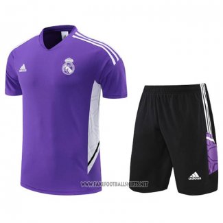 Tracksuit Real Madrid Short Sleeve 2022-2023 Purpura - Shorts