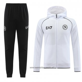 Hooded Tracksuit Napoli 2023-2024 White