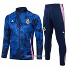 Jacket Tracksuit Real Madrid Dragon Kid 2024-2025 Blue