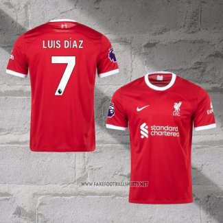 Liverpool Player Luis Diaz Home Shirt 2023-2024