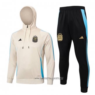 Sweatshirt Tracksuit Argentina Kid 2024-2025 Yellow