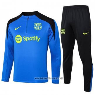 Sweatshirt Tracksuit Barcelona 2024-2025 Blue