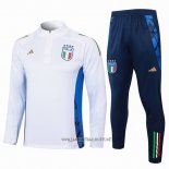 Sweatshirt Tracksuit Italy Kid 2024-2025 White