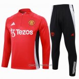 Sweatshirt Tracksuit Manchester United 2024-2025 Red