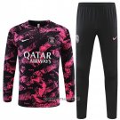 Sweatshirt Tracksuit Paris Saint-Germain 2022-2023 Black and Rosa