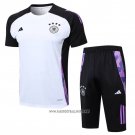 Tracksuit Germany Short Sleeve 2024-2025 White - Shorts