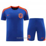 Tracksuit Holland Short Sleeve 2024-2025 Blue - Shorts