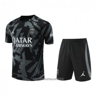 Tracksuit Paris Saint-Germain Short Sleeve 2022-2023 Grey - Shorts