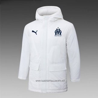 Winter Jacket Olympique Marseille 2024-2025 White