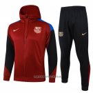 Hooded Tracksuit Barcelona 2024-2025 Red