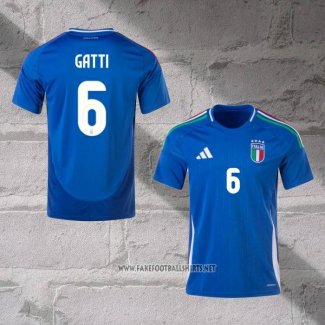 Italy Player Gatti Home Shirt 2024-2025