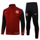 Jacket Tracksuit Barcelona Kid 2024-2025 Red and Blue