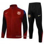 Jacket Tracksuit Barcelona Kid 2024-2025 Red and Blue